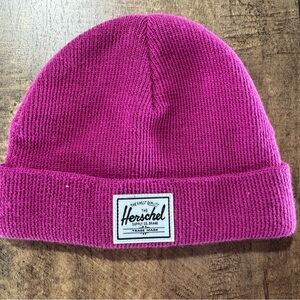 The Herschel Supply Company Brand 0-6 Months Fuchsia Pink Baby‎ Beanie Toboggan